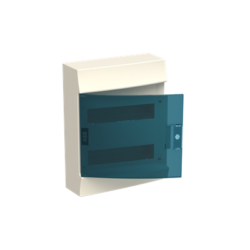 NADOMETNO PLASTIČNO OHIŠJE MISTRAL41 S PROZORNIMI VRATI, 2X12 TE, IP41, RAL 7035 - slika 3