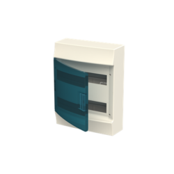 NADOMETNO PLASTIČNO OHIŠJE MISTRAL41 S PROZORNIMI VRATI, 2X12 TE, IP41, RAL 7035 - slika 2