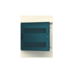 NADOMETNO PLASTIČNO OHIŠJE MISTRAL41 S PROZORNIMI VRATI, 2X12 TE, IP41, RAL 7035