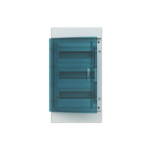 NADOMETNO PLASTIČNO OHIŠJE MISTRAL65 S PROZORNIMI VRATI, 3X12 TE, IP65, RAL 7035