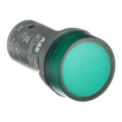 LED INDIKATOR ZELENE BARVE, KOMPAKTNA, ČELNA MONTAŽA, #24V AC/DC - slika 4