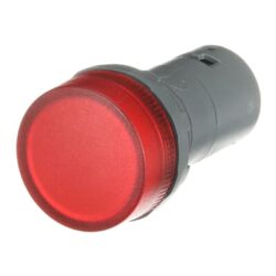 LED INDIKATOR RDEČE BARVE, KOMPAKTNA, ČELNA MONTAŽA, #24V AC/DC - slika 3