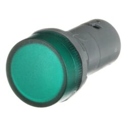 LED INDIKATOR ZELENE BARVE, KOMPAKTNA, ČELNA MONTAŽA, #24V AC/DC - slika 3