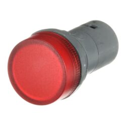 LED INDIKATOR, RDEČE BARVE, KOMPAKTNA, ČELNA MONTAŽA, #230V AC - slika 3