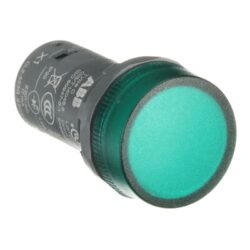 LED INDIKATOR, ZELENE BARVE, KOMPAKTNA, ČELNA MONTAŽA, #230V AC - slika 4