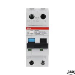 KOMBINIRANO ZAŠČITNO STIKALO (RCBO) ABB, DS201B, 16A, KARAKTERISTIKA B, 30MA, 1P+N, TIP A - slika 6