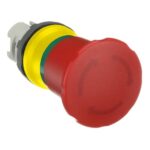 TIPKA ZA USTAVITEV STROJA, MPET4-10R PUL.GOBASTA 40MM RDEČA